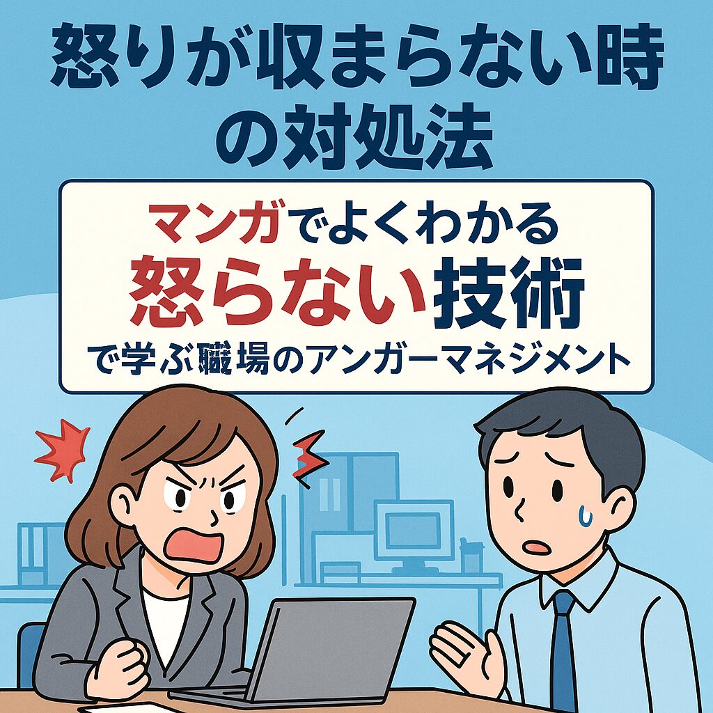 【職場で怒りが収まらない時の対処法】アンガーマネジメント本『マンガでよくわかる 怒らない技術』で学んだ3つの変化